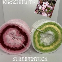 Streifentuch "Kirschblüte" SET 20